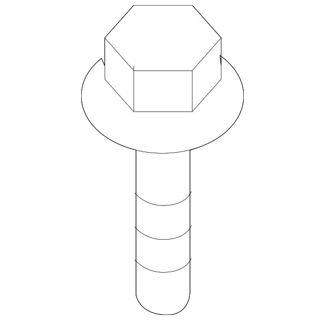 7175386Z00 Деталь BUMPER COVER SCREW