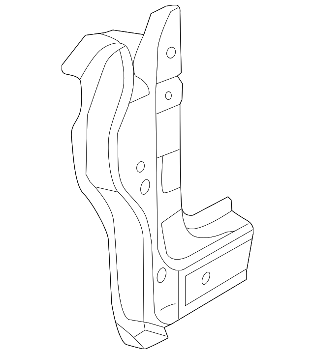 5C3-809-203 Деталь INNER PILLAR, LEFT