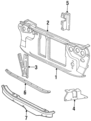 600 RADIATOR SUPPORT