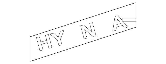 86310-2C020 Деталь NAMEPLATE