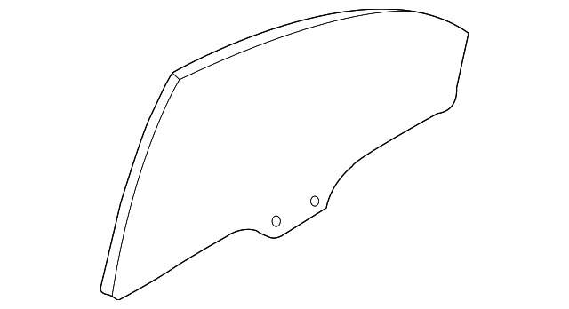 T006-72-511A Деталь DOOR GLASS, RIGHT