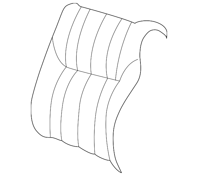 UF951T5AA Деталь SEAT BACK COVER, LEFT