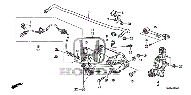 CHASSIS/REAR LOWER ARM for 2007 Honda CR-V #1