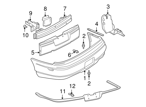 Impala BUMPER & COMPONENTS - REAR