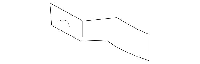 86633-1U200 Деталь IMPACT BAR BRACKET, LEFT