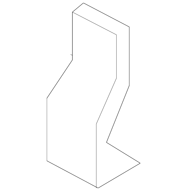 86634-1U200 Деталь IMPACT BAR BRACKET