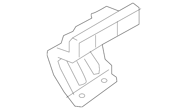 86671-1U000 Деталь BUMPER BRACKET, LEFT
