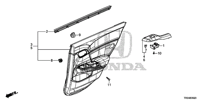 INTERIOR / BUMPER/REAR DOOR LINING for 2012 Honda CIVIC SEDAN #1