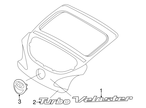 Veloster EXTERIOR TRIM - LIFT GATE