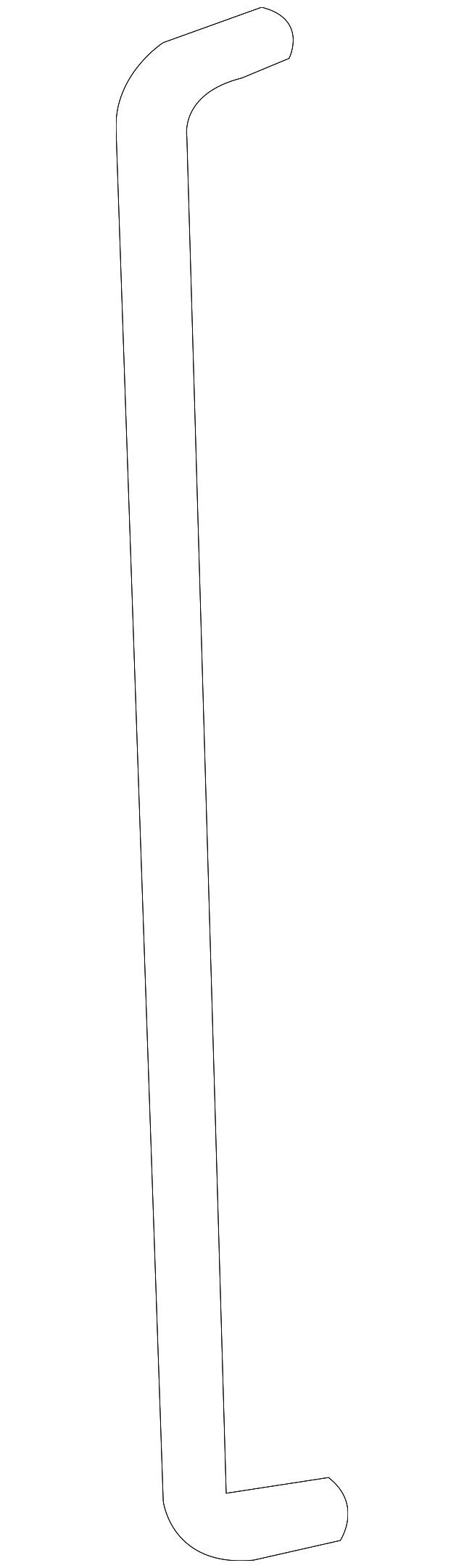 5745A382 LOCK ROD, RIGHT