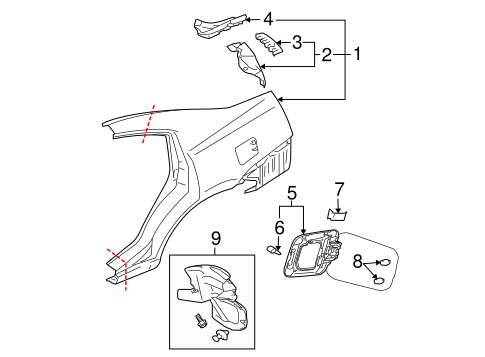 Galant QUARTER PANEL & COMPONENTS