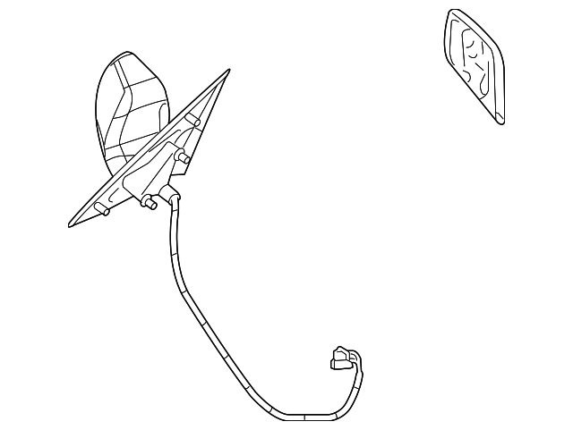 25827594 Деталь MIRROR ASSY, RIGHT