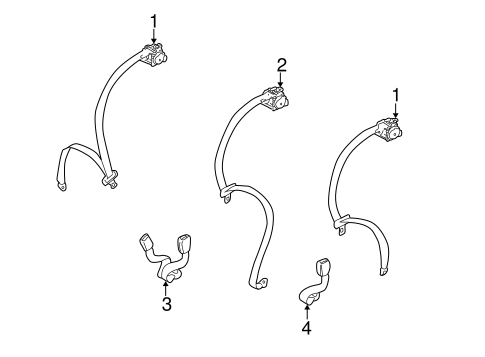 Lancer REAR SEAT BELTS