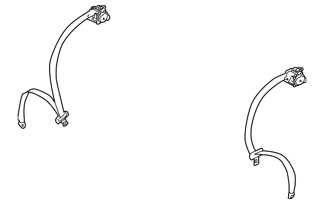 7003A591 Деталь OUTER BELT ASSY, LEFT