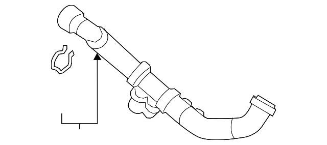 AL3Z-8286-C Деталь LOWER HOSE
