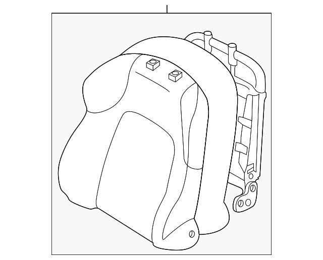 88300-2C120-EBT Деталь SEAT BACK ASSY, LEFT