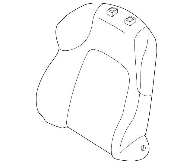 88360-2C100-EBT Деталь SEAT BACK COVER, LEFT
