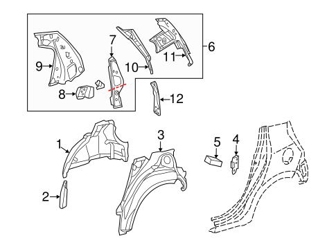 Prius C INNER STRUCTURE