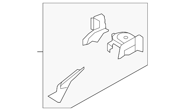 7T4Z-16055-F Деталь STRUT SUPPORT, LEFT