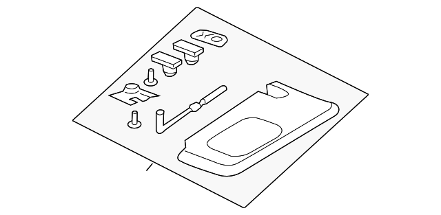1SW60DX9AH Деталь SUNVISOR, RIGHT