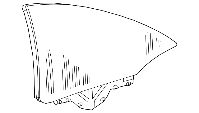 208-670-01-10 Деталь QUARTER GLASS, LEFT
