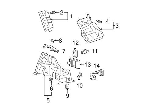 Highlander INTERIOR TRIM - QUARTER PANELS