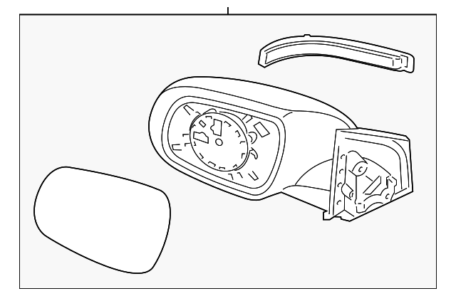 87610-1G002 Деталь MIRROR ASSY, LEFT