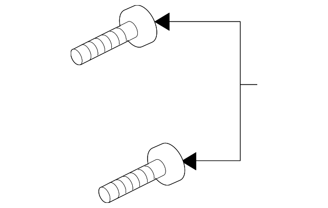92139162 Деталь FENDER BOLT, LEFT
