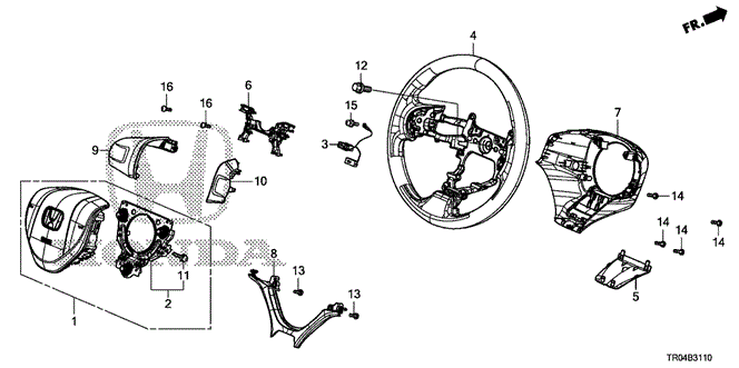 CIVIC SEDAN STEERING WHEEL (SRS) (1)