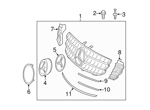 ML320 GRILLE & COMPONENTS