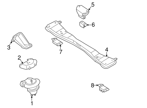 QX4 ENGINE & TRANS MOUNTING