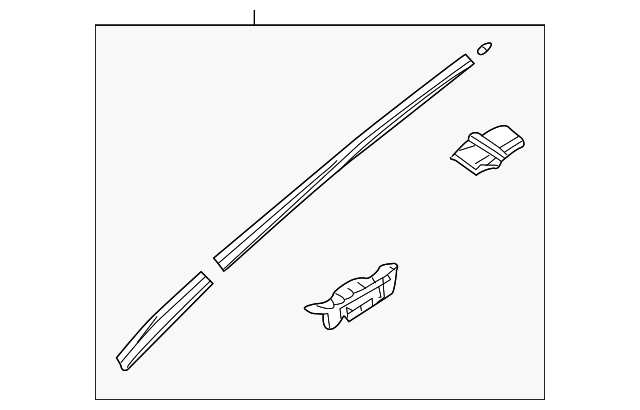 86132-3S000 Деталь OUTER MOLDING, RIGHT