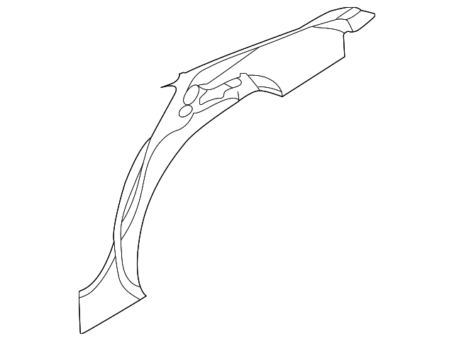 4575007AI Деталь INNER QTR PANEL, LEFT