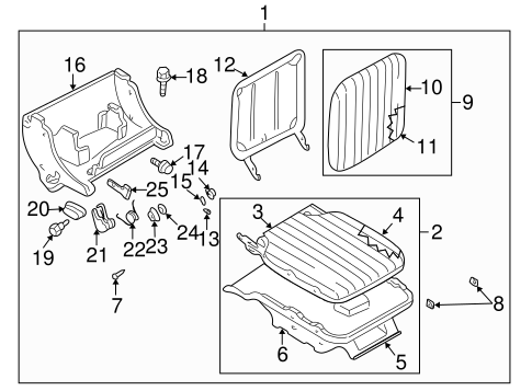 Frontier REAR SEAT COMPONENTS