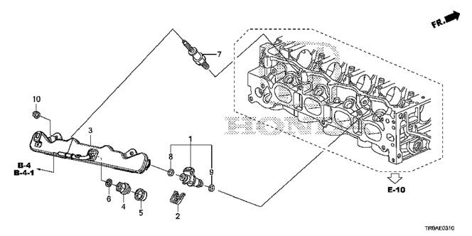 CIVIC SEDAN FUEL INJECTOR (1.8L)