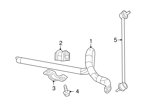 Caliber STABILIZER BAR & COMPONENTS 2