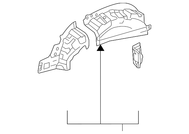 61634-35030 Деталь INNER WHEELHOUSE, LEFT