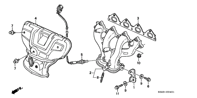 ENGINE/EXHAUST MANIFOLD (VTEC) (1) for 1996 Honda CIVIC COUPE #1