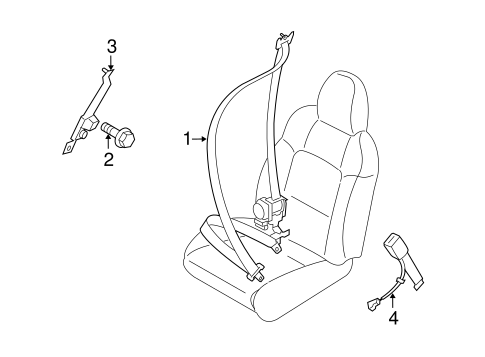 Outback FRONT SEAT BELTS