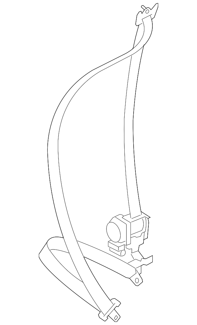 64621AG24AJC Деталь SEAT BELT ASSY, RIGHT