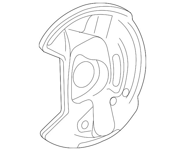 5135479AA Деталь SPLASH SHIELD, LEFT