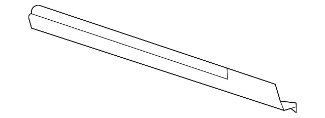88980505 ROCKER MOLDING, LEFT