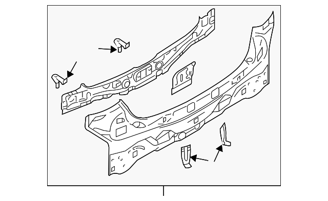 GP9A-70-750 Деталь REAR BODY PANEL