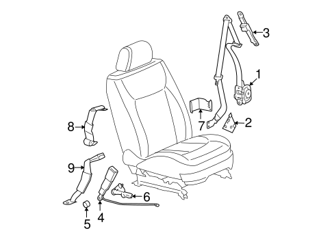 DTS FRONT SEAT BELTS