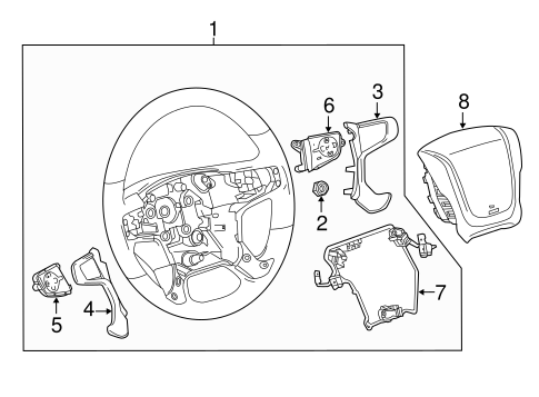 Sierra 3500 HD STEERING WHEEL & TRIM 2
