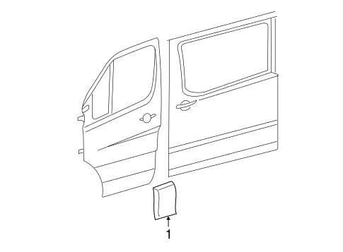 Sprinter 3500 EXTERIOR TRIM - PILLARS