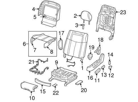 Maxima DRIVER SEAT COMPONENTS