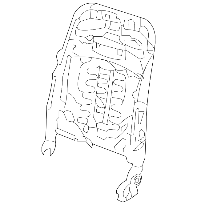 87654-9N10B Деталь SEAT BACK FRAME, LEFT