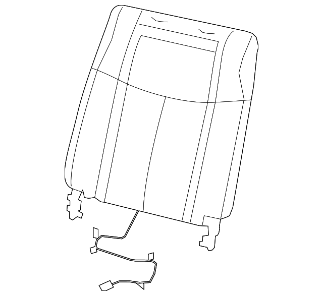 87650-ZX80B Деталь SEAT BACK ASSY, LEFT