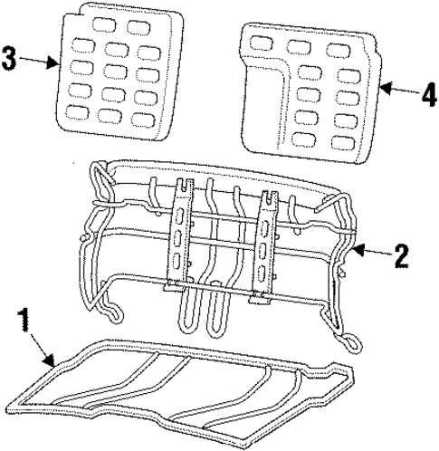 Beretta REAR SEAT COMPONENTS
